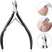 KMZ Cuticle Nippers Stainless Steel Professional Cuticle Cutter Trimmers Cuticle Cutters with Double Spring Manicure Pedicure Tool for Home and Salon (Black) - Buy Online on GoSupps.com