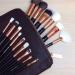 15 Pc Multifunctional Makeup Brush Set - Portable Tools for Face & Eye Makeup - Brown - Buy Online on GoSupps.com