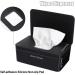 Premium Black Wet Wipes Box | On-the-Go Baby Wet Wipe Storage | Damp Toilet Paper & Napkin Holder for Home & Office - Buy Online on GoSupps.com