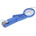 Premium Stainless Steel Nail Clipper with Magnifying Glass - Adjustable Fingernail & Toenail Cutter for Seniors & Babies (Blue) - International Shipping Available - Buy Online on GoSupps.com