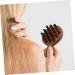 Foytoki Wooden Comb for Curly Hair - Degenerate Ridge Scalp Massager 12x8.3cm - Ideal for Hair and Scalp Health - Buy Online on GoSupps.com
