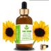 Pure Herbs Sunflower Oil (Helianthus annuus) Pure & Natural Therapeutic Grade Carrier Oils with Dropper (15 ml)