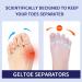 Silicone Toe Separators (2 Pair) - Toe Straighteners and Spacers for Curled, Overlapping Toes - Toe Stretcher for Toe Relaxation and Relief - Transparent Color - Buy Online on GoSupps.com