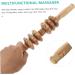 Buy Minkissy 3-Piece Six-Wheel Wood Massager - Neck Shoulder Foot & Abdominal Massage Device | Handheld Manual Massage Tools for Ultimate Relaxation - Buy Online on GoSupps.com