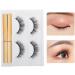 Magnetic Eyelashes Set 2 Pairs of Magnetic Eyelashes and 1 Magnetic Liquid Eyeliner Natural Look & Reusable Waterproof Lasting Eyelash Extension Tool (04) - Buy Online on GoSupps.com