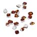 Nail Rhinestones 3D Accessories 20pcs Multiple Shapes Crystal Rhinestones Nail Decoration for Travel (06)