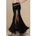 ZLTdream Retro Jacquard Lace Belly Dance Skirt with Safety Pants - Black - Buy Online on GoSupps.com