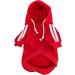 Izefia Red Dog Hoodie - Warm Fleece Sweater for Small Dogs & Cats | Winter Dog Clothing XL - Buy Online on GoSupps.com