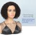 HUA Brazilian Human Hair Kinky Curly Bob Wig for Black Women - 10 Inch I Part Lace Glueless Wig - Buy Online on GoSupps.com