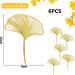 KIPTVO 6PCS Ginkgo Leaves Cake topper Acrylic Leaf Gold Cupcake Topper For Baby Shower Diy Birthday Party Wedding Valentine's Day - Buy Online on GoSupps.com