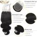 QTHAIR 12A Brazilian Body Wave Lace Closure (14inch) 4x4 Free Part Swiss Lace Closure Natural Black Brazilian Virgin Human Hair Top Swiss Lace Closure - Buy Online on GoSupps.com