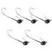 Reaction Tackle Tungsten Shaky Head Jigs (5-Pack) Black 1/4 oz (5 per pack)