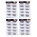 Healeved 4pcs Eyebrow Stickers 6d Eyebrows Eyebrow Makeup 4d Tool Water Transfer Paper with Ink Make up