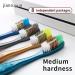 Medium Hard Bristled Toothbrush Set of 8 - Deep Cleaning Large Brush Head for Optimal Oral Care - Buy Online on GoSupps.com