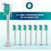 Derffin Replacement Toothbrush Heads 8 Pack Standard Brush Heads Compatible with Philips Sonicare Electric Toothbrushes Fit The Models of HX3/HX6/HX9/HX8/HX7 Series (White) A8 White - Buy Online on GoSupps.com