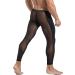 MIZOK Men's Mesh Yoga Pants Compression Tights Medium Black - Buy Online on GoSupps.com
