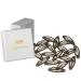 HAARallerliebst hair clips oval (20 pieces | brown | approx. 5 cm) including box for storage (box color: white)