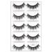 Buy 5 Pairs Cat Eye Faux Mink False Eyelashes - Natural Reusable No Glue Needed | Waterproof Fake Eyelash Extensions for Women - Buy Online on GoSupps.com