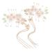 minkissy 4 Pairs Antique Hairpin Headdress Pearl Hair Clip Crystal Hair Comb Wedding Hair Clips for Brides Flower Side Hair Clip Chinese Hair Comb Chinese Hanfu Tassel Hair Clip Acrylic