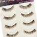 Vivis False Eyelashes 5 Pairs Lashes Short Natural Small Brown Faux Mink Long Volume Hand-made Dramatic Fake Eye Black Nature Soft for Various Makeups - 113M