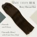 LAAVOO Easy Loop Hair Extensions - Brown 18 Inch Real Remy Hair with Microrings 50s Pack Brown #4 50g - Premium Microlink Extensions - Buy Online on GoSupps.com