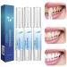 Helloget Purple Teeth Whitening Pens Tooth Whitening Pen Instant Teeth Stain Remover Pen Deep Cleaning Stain Removal Yellowish Allows You To Smile Confidently (3 PCs)