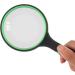 Handheld Magnifier Rubber Frame Magnifying Glass Optical Glass Lens Magnifying Mirror Magnifying Lens for Home Learning Reading and Fault Finding Green - Buy Online on GoSupps.com