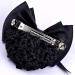 Women Hair Bun Cover Net Snood Hairnet Bowknot Decor Barrette Hair Clip Bow Lace Flower Hair Accessories(Black) - Buy Online on GoSupps.com