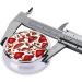 Red White Mushroom Mini Round Pill Box - 3 Compartment Portable Organizer for Travel Home & Office - Buy Online on GoSupps.com