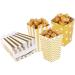 OHPHCALL 50pcs Boxes Popcorn Buckets Holiday Small Popcorn Boxes Popcorn Container Kids Decor Mini Popcorn Favor Boxes Popcorn Bags for Party French Fry Cups Candy Tableware Paper medium Golden - Buy Online on GoSupps.com
