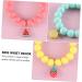 CALLARON 3pcs Children's Bracelet Fashion Bracelet Kids Suit Case Fruit Wrist Chain Friendship Bracelets Kid Suit Stretch Bracelet Kid Bracelets Decor Girl Gift Soft Ceramic Frosted Beads - Buy Online on GoSupps.com