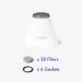 Vanity Planet Exfora Replacement Filters - Diamond-Encrusted Head with 28 Filters and 6 Gaskets for Optimal Skin Results - Buy Online on GoSupps.com