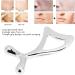 Portable Silver Face Massage Device - Gua Sha Spoon Tail Comfortable Manual Metal Massager for Relaxation & Skincare - Buy Online on GoSupps.com