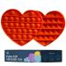 Lyft Livin Baby Teether Toys for Kids Babies Toddlers Silicone Baby Teething Toy for 0-6 Months New Born Infant with Pop Sound |Easy to Hold| No Sharp Edges Red Heart