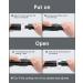 6 in 1 Curling Wand Set with Tourmaline Ceramic Technology and Accessories - Black - Buy Online on GoSupps.com