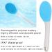 Qkiss Electric Silicone Body Brush - Long Handle Shower Wash Massager (Blue) - Best for Exfoliation & Relaxation | International Shipping - Buy Online on GoSupps.com
