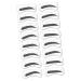 Beavorty 64 Pairs 8 eyebrow stickers molds eyebrow stamp kit eyebrow shaping tools eyebrow makeup tools
