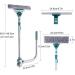 ZQTHL High-Rise Window Cleaning Tool with U-Shaped Telescopic Rod Extendable Squeegee Window Cleaner Equipment - Indoor Outdoor - Buy Online on GoSupps.com