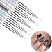 Voarge 5Pcs Two Way Nail Dotting Pen Marbleizing Tool Set Manicure Drill Drawing Nails Brush Pen Double Ended Dotting Tools Set Nail Dotting Painting Drawing Pens - Buy Online on GoSupps.com