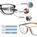 TR90 Flexible Blue Light Blocking Reading Glasses Progressive Multifocus Computer Readers Anti Glare Glasses(Couleur:Noir Grandeur:2.0X) - Buy Online on GoSupps.com
