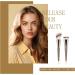 Contour Brush Set Premium Contour Blush Bronzer Face Makeup Brush Perfect For Cheek Forehead Jaw Nose Blending Contouring Deepening Suitable For Powder Liquid Cream (Angled and Flat Top Type) - Buy Online on GoSupps.com