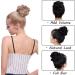 Jet Black Updo Hairpiece Scrunchie 25g - Wavy Curly Messy Bun Chignon Ponytail Extensions - Buy Online on GoSupps.com