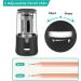 Electric Pencil Sharpener  Super Sharp Pencil Sharpener for Colored Pencils  Auto Stop  Fast Sharpen Pencil Sharpener Plug in for 6-12mm No.2/Colored/Sketch Pencils  Suit for School  Office (Black) - Buy Online on GoSupps.com