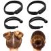 Hair Bun Maker  Magic French Twist Hair Styling Donut Bun Maker Braiding Tool  French Twist Hair Tool For Women Hair Fashion Styling Hair Bun Maker Diy Hair Tools Bun Shapers Ponytail Make (Kids-Black Two Small)