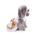 Petcute dog dress pet little dog clothing dog summer dress pet dog dress beautiful flower pet clothing Elegant Bowknot puppy skirt dog princess clothing tutu wedding lace S