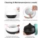400ml Ultrasound Essential Oil Diffuser - Aromatherapy Humidifier with 7 LED Colors & Timer for Bedroom Office & Yoga - Black - Buy Online on GoSupps.com