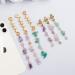 6PCS Colored Natural Stone Pendant Hair Jewelry for Braids - Crystal Dreadlock Accessories for Women and Girls in Green, Pink, Purple - Buy Online on GoSupps.com
