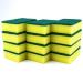 Heavy Duty Scrub Sponge 12pcs Kitchen Scrubbing Sponges 3.9 2.8 1.2inch Cellulose Sponge Cleaning Sponge Scourers Multi-Use for Kitchen Bathroom Furniture Dishes Car
