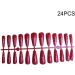 dijiusidy 24 Pieces Nails T Shape Extra Long Full Wrap False Nail Tips Women Decor Fingernail Supply Manicure Accessory red print - Buy Online on GoSupps.com