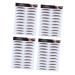 Mipcase 4pcs Eyebrow Stickers Makeup Stencil Instant Transfer Eyebrows 6d Hair-like Eyebrows Stickers Shaper